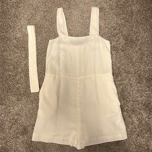 Cream H&M Romper With Belt